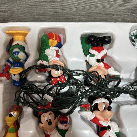 DISNEY MICKEY UNLIMITED SANTA'S BEST EZ LIGHT ILLUMINATED TREE STRING LIGHTS - Picture 11 of 12